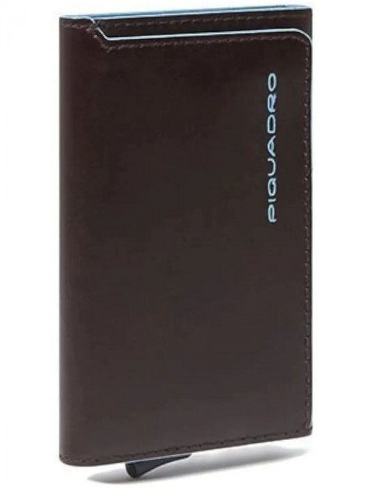 Чехол для кредитных карт Piquadro Blue Square PP6513B2BLR/N черный натуральная кожа