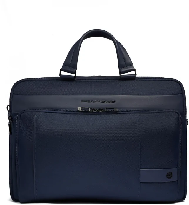 Деловая сумка для ноутбука Piquadro Wollem CA6637W129/BLU полиэстер/натуральная кожа