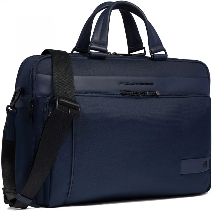 Деловая сумка для ноутбука Piquadro Wollem CA6637W129/BLU полиэстер/натуральная кожа