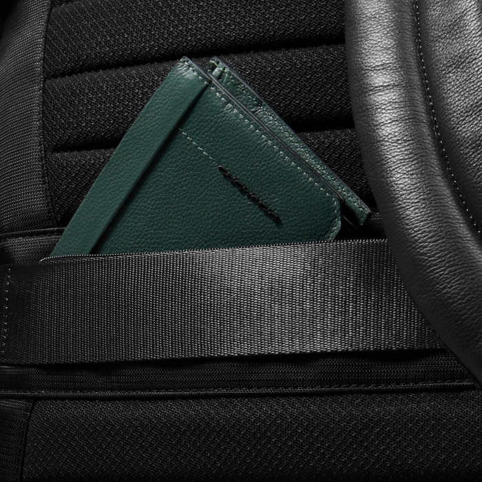 Рюкзак мужской Piquadro Russel CA6768W137/N роллтоп черный кожа